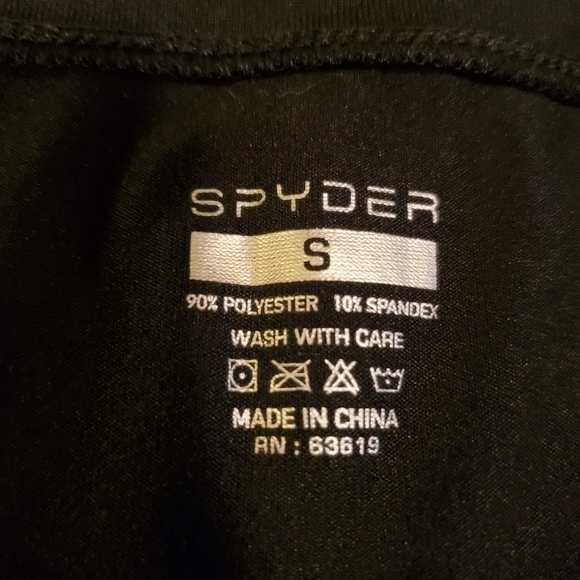 Mens Spyder Black Tshirt. Size Small - Picture 2 of 4